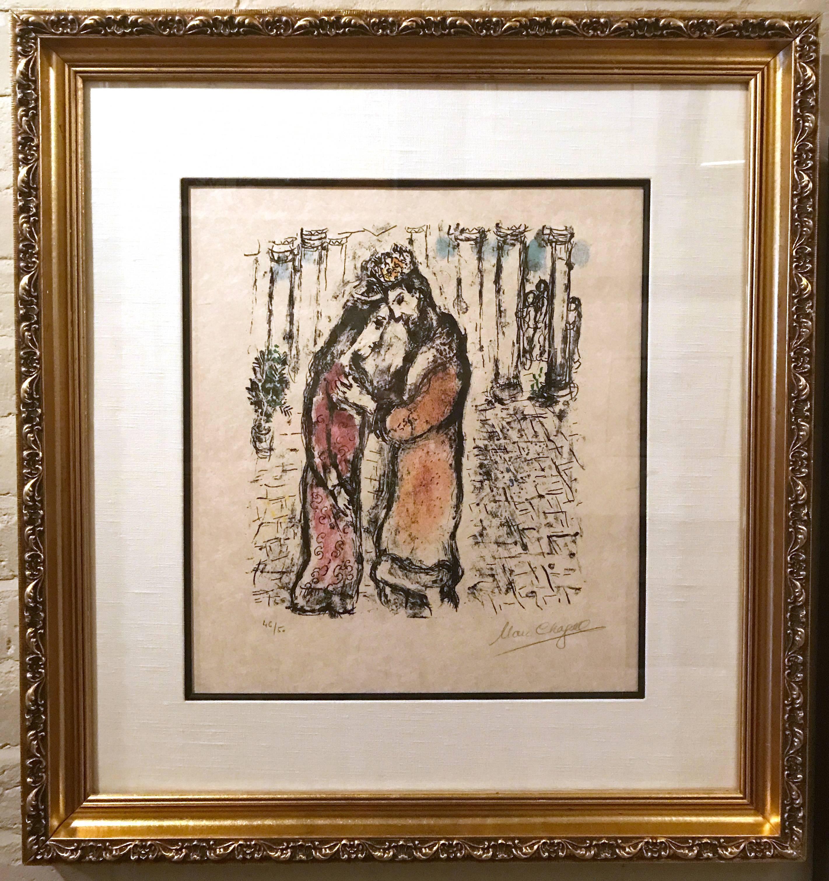 David and Bathsheba - Print by Marc Chagall