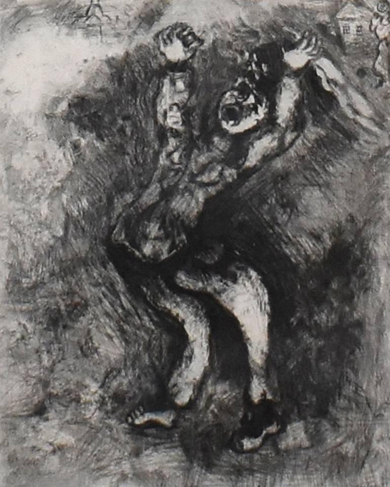 Marc Chagall Figurative Print - The Eccentric Who Sells Wisdom