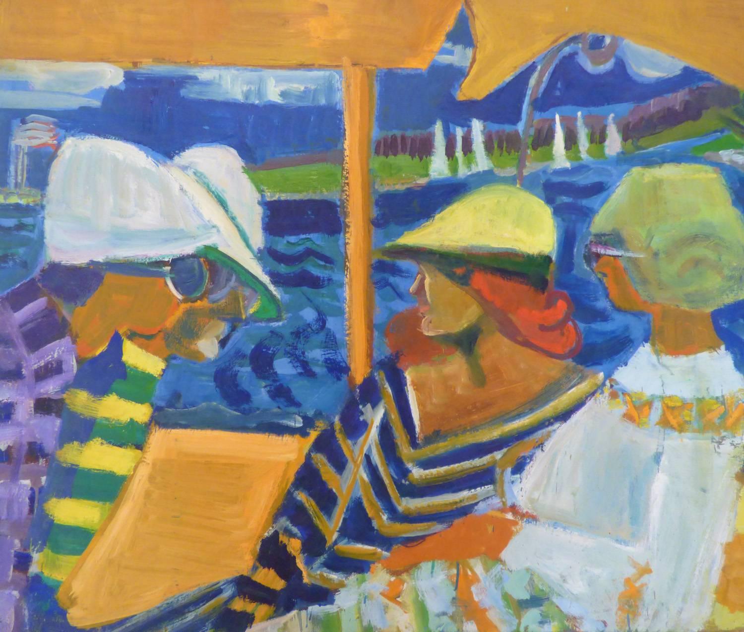 Dorothy Eisner Figurative Painting - Boat Trip