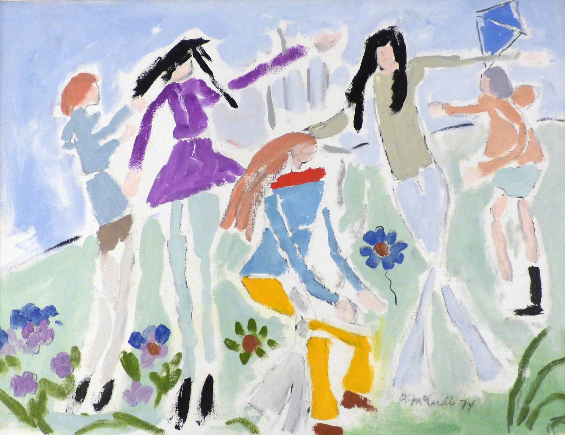 Patrick McArdle Landscape Painting - Girls Just Want to Have Fun