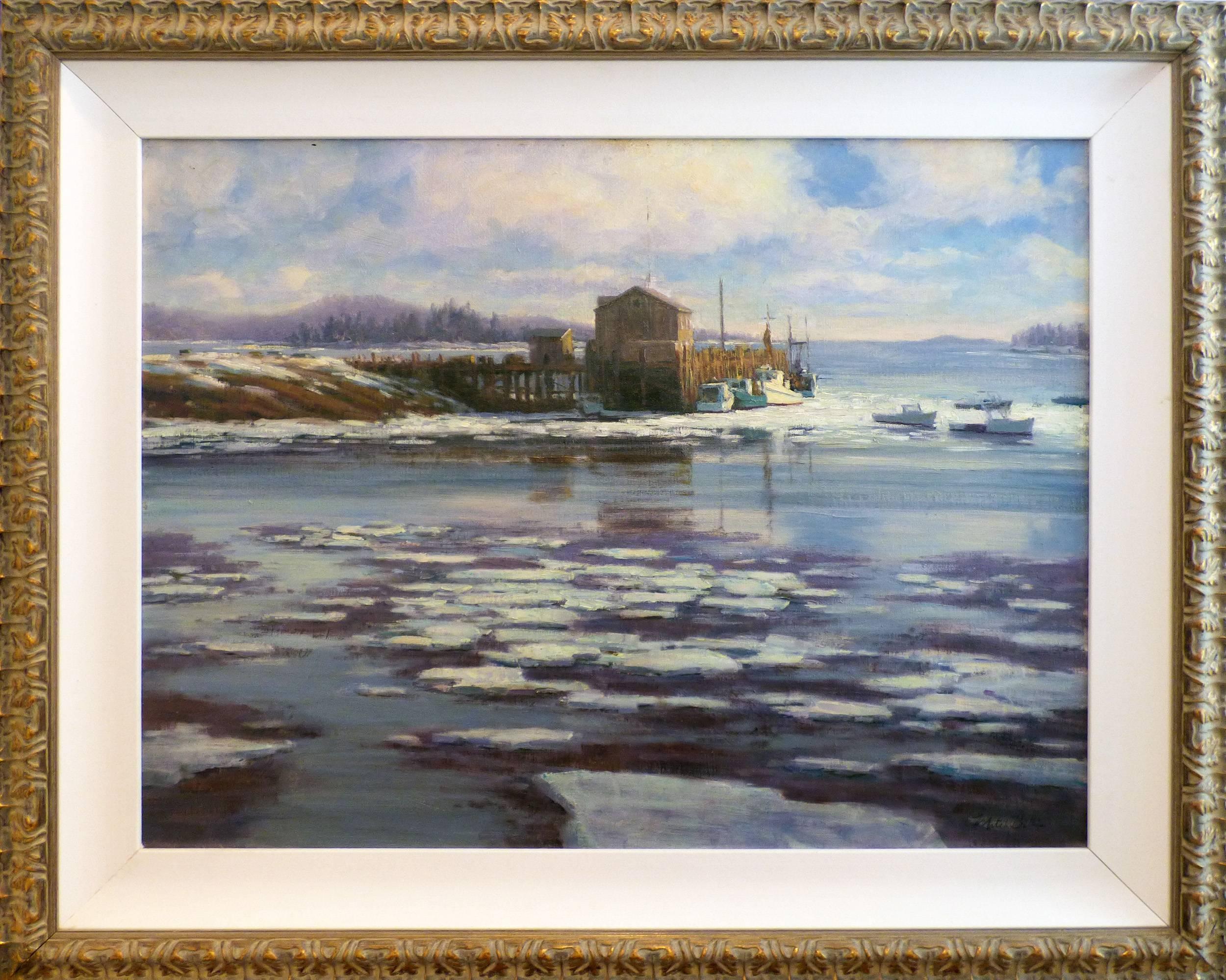 Mitch Billis Landscape Painting - Woton's Dock