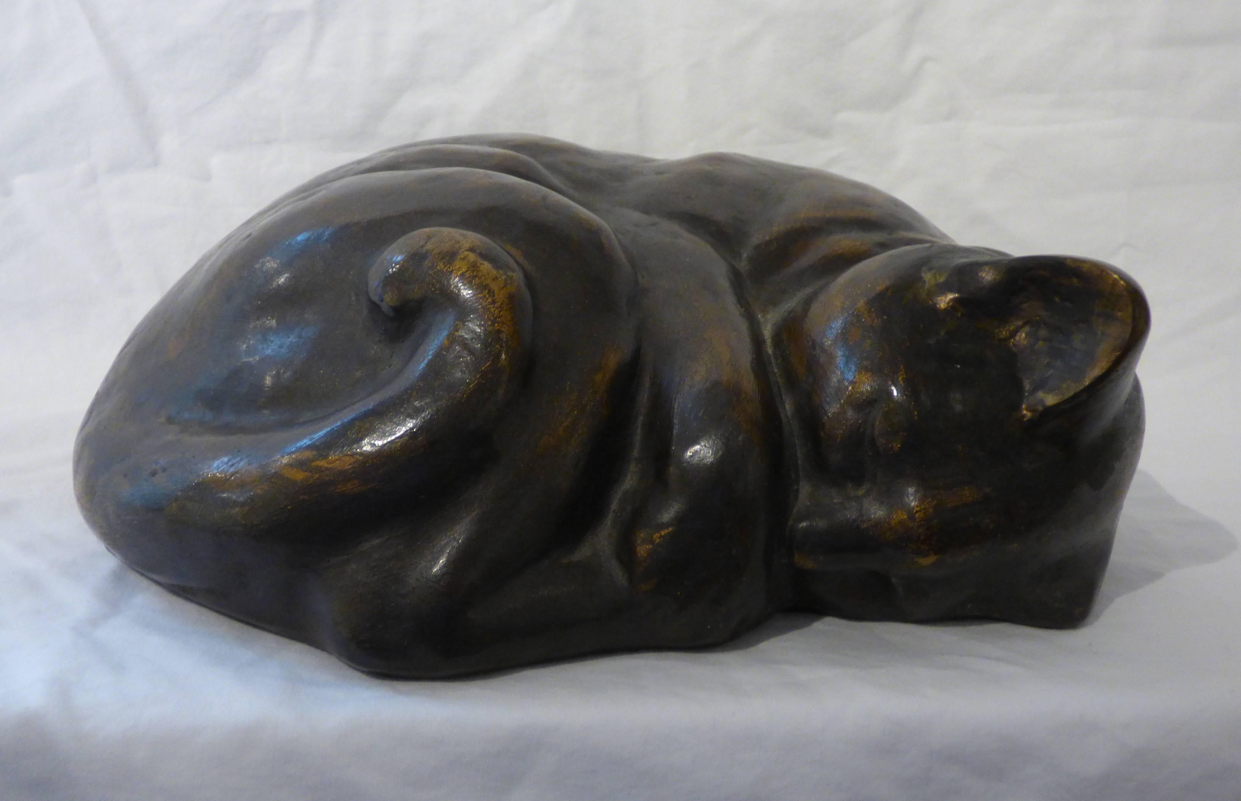 Malvina Hoffman Still-Life Sculpture - Kiki Sleeping