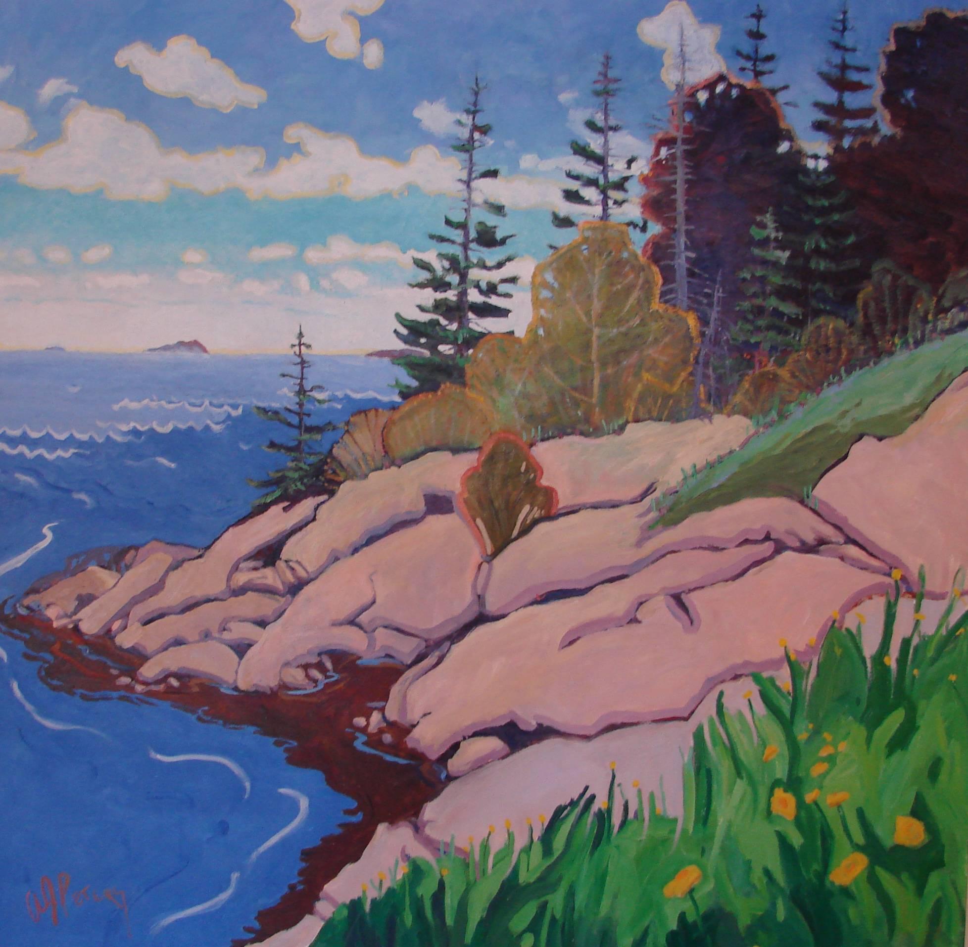 Andrea Peters Landscape Painting - Summer Day