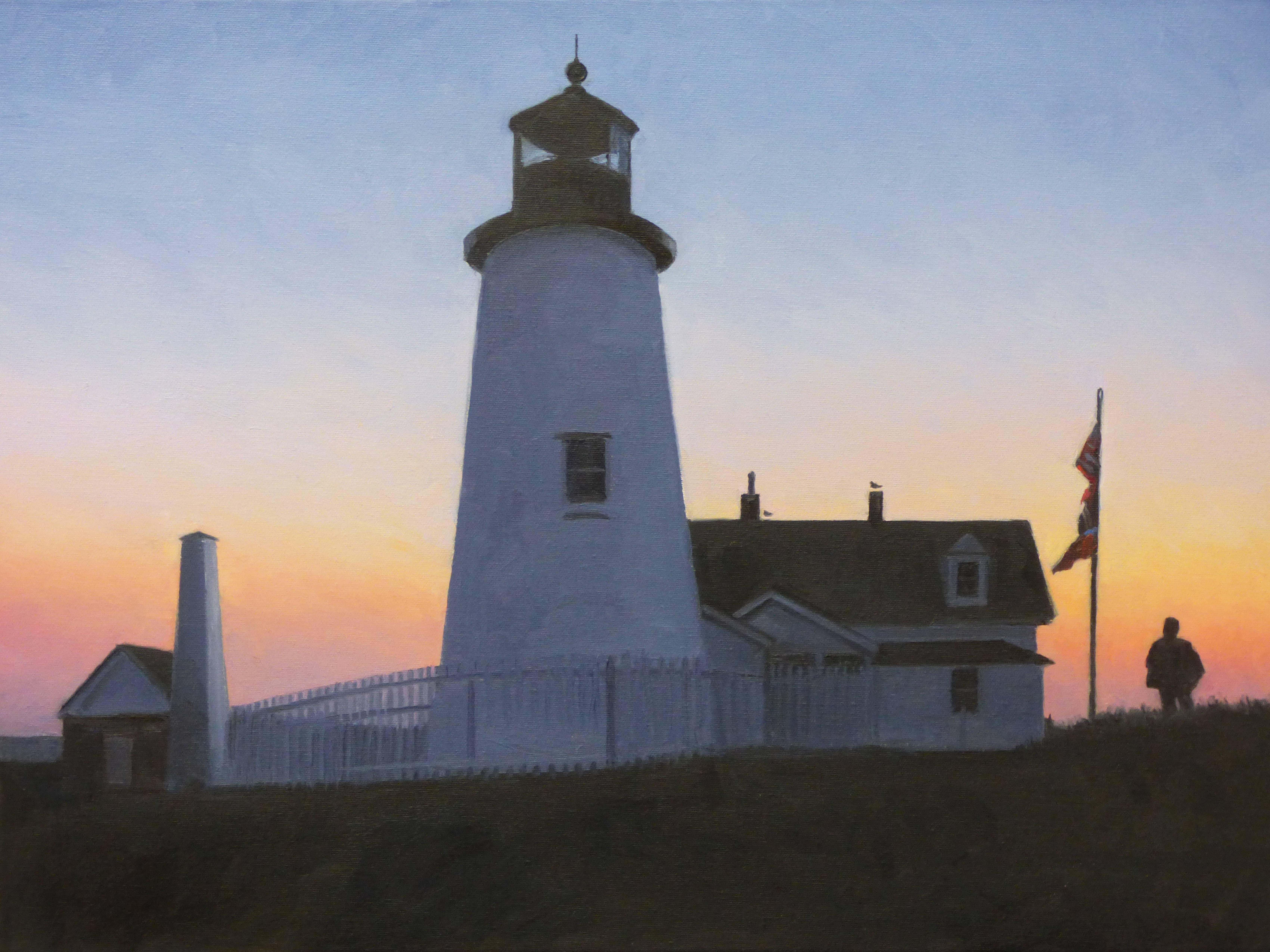 Kevin Beers Landscape Painting - Michael at Pemaquid