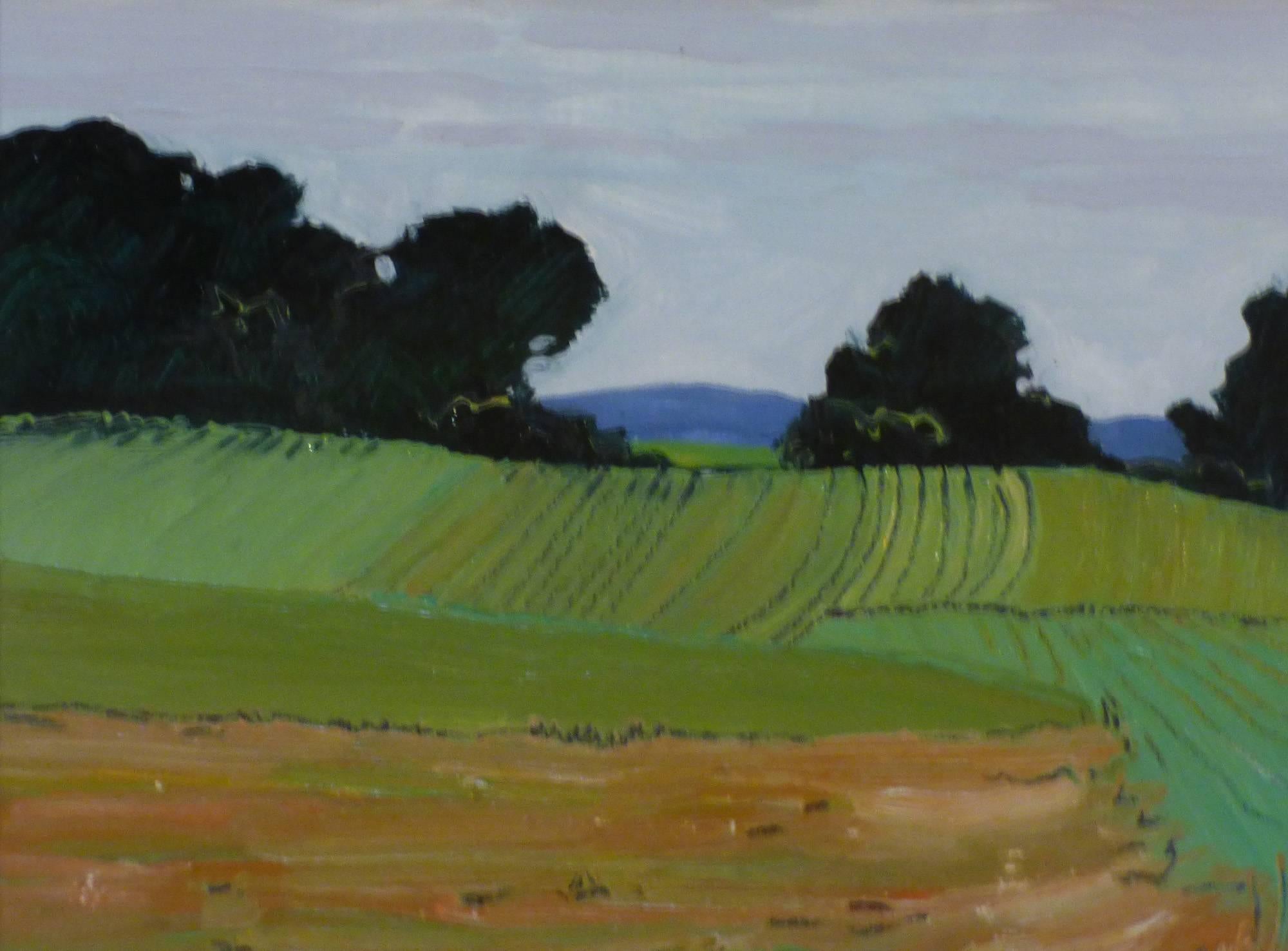 Andrea Peters Landscape Painting - Backfield Planted