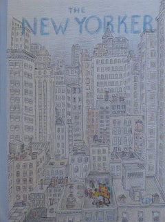 New Yorker Cover, Roof-Top Painter