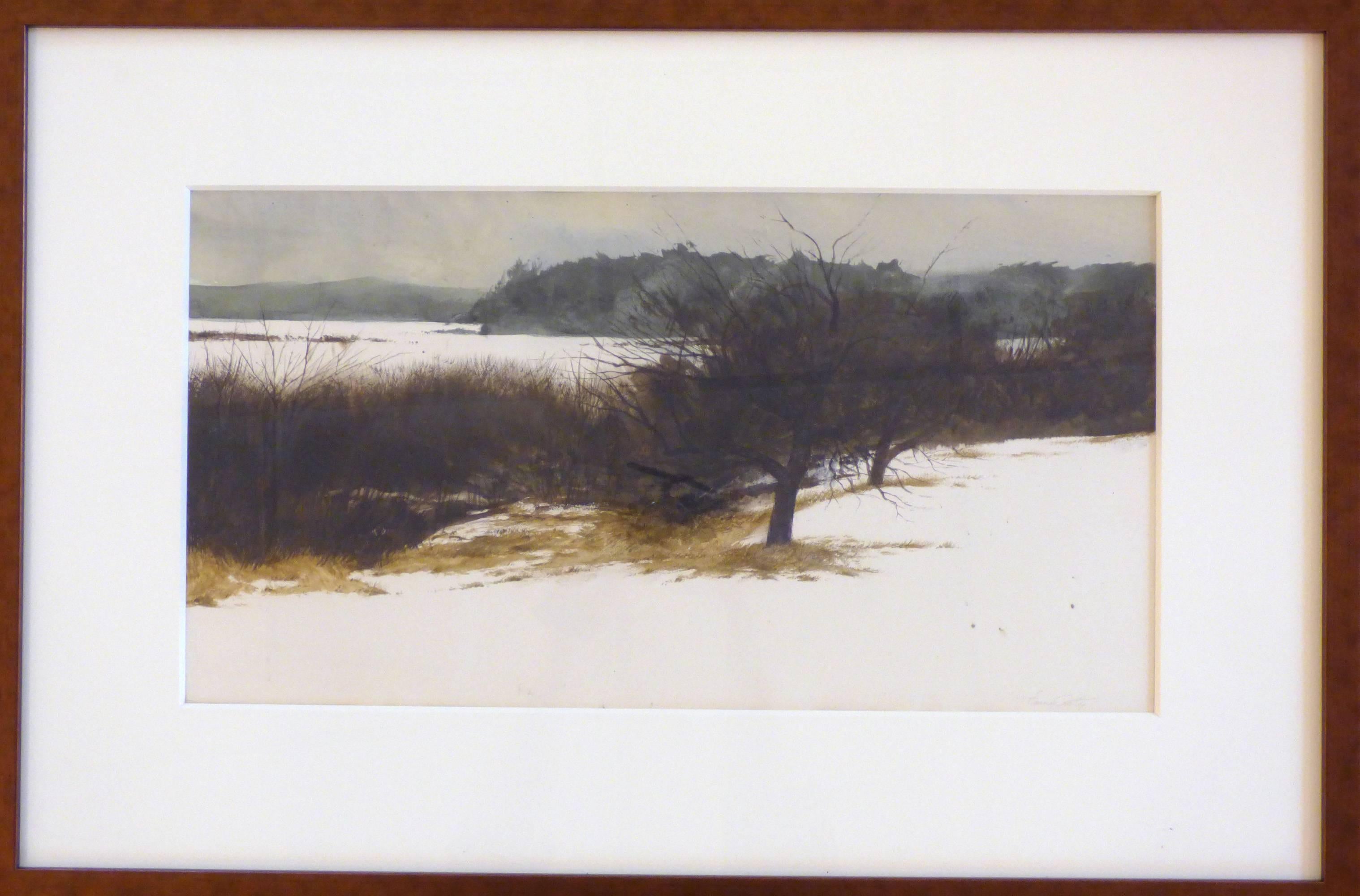 Thomas Crotty Landscape Painting - Early Winter Snow