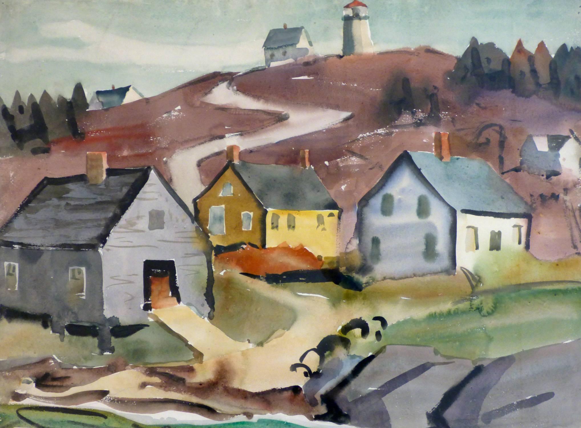 James Fitzgerald Landscape Art - Road to the Lighthouse (Monhegan)