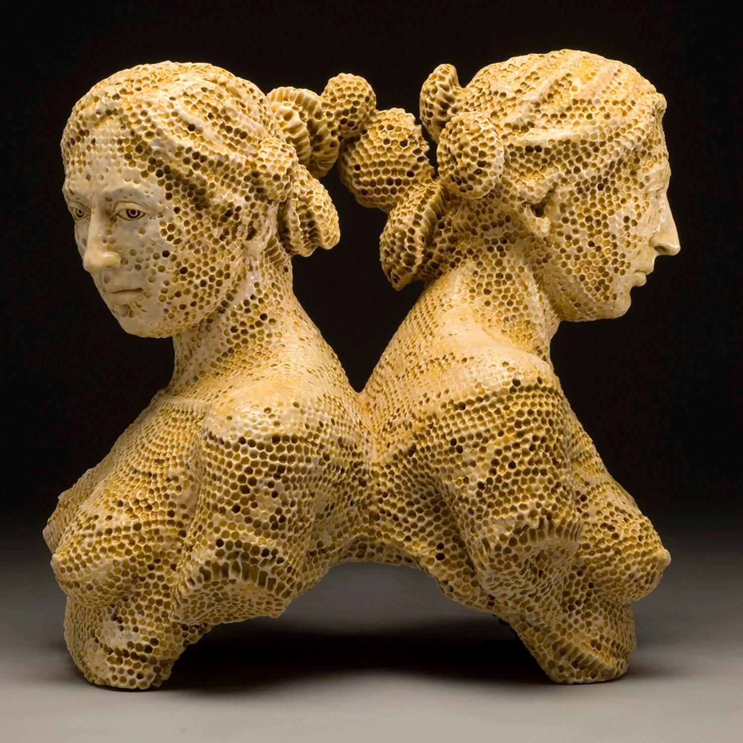 Adrian Arleo Figurative Sculpture - Apiary Twins