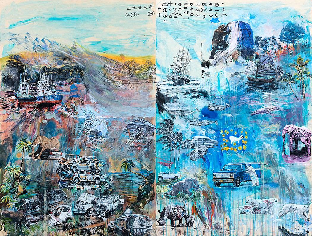 Amanda Sciullo Animal Painting - Meditations in an Emergency