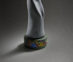 DANCER - hot sculpted and blown glass sculpture of a dancing woman