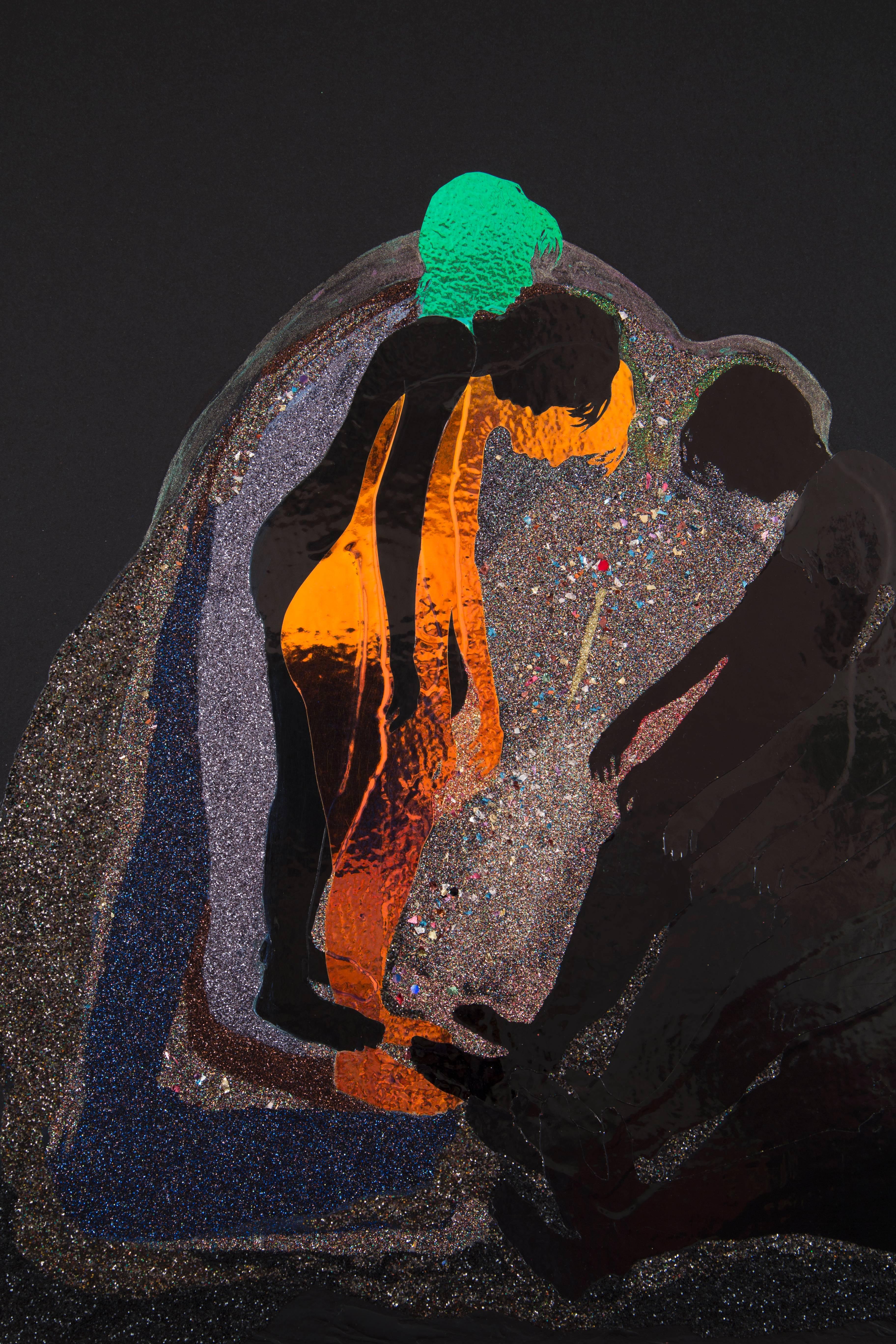 Halation axée sur l'aspect visuel - Contemporain Mixed Media Art par Kymia Nawabi