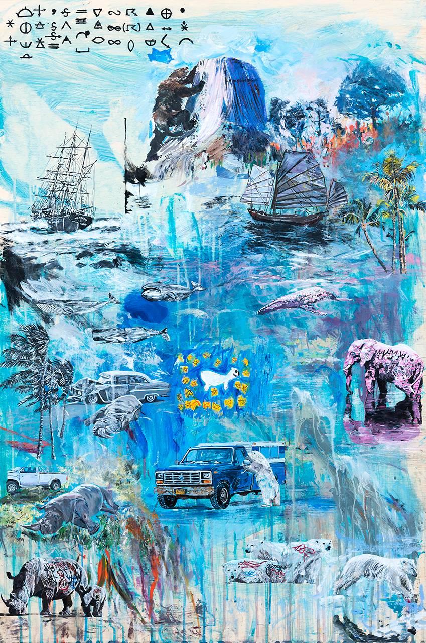 Meditations in an Emergency - Contemporary Painting by Amanda Sciullo