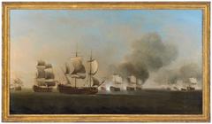 Admiral Sir Charles Knowles' Jamaica Squadron off the banks of Tortuga