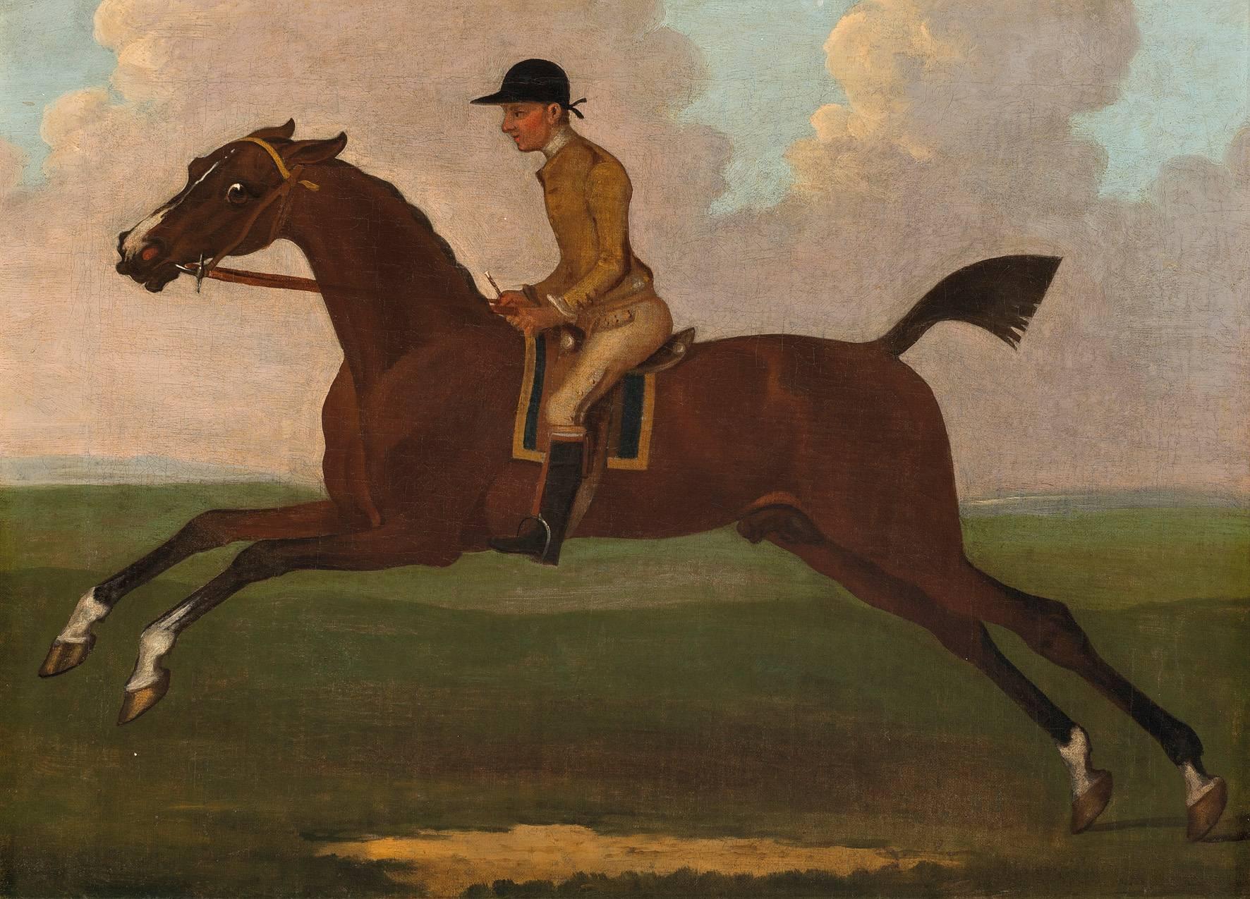 (after) James Seymour Animal Painting - Flying Childers Galloping