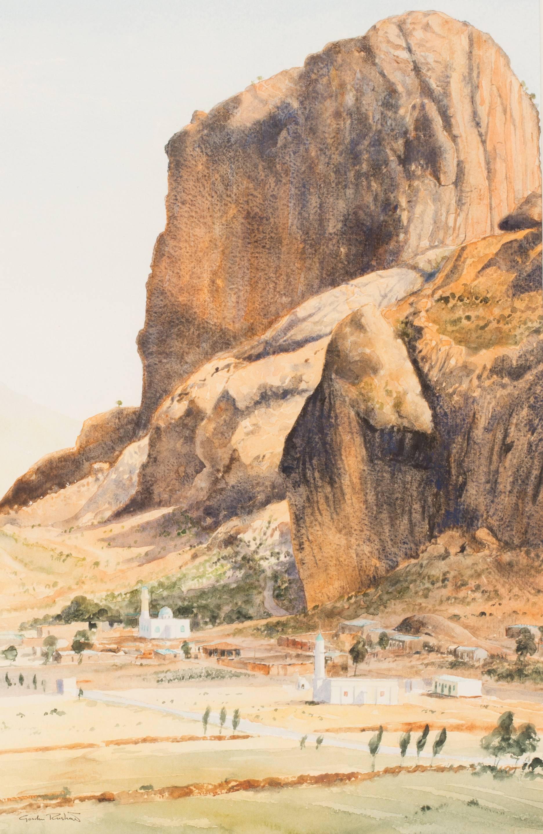 Gordon Rushmer Landscape Painting - Frontlines, Senafe, Eritrea