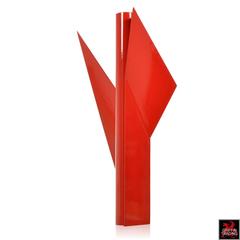 Alas II Steel Geometeric Sculpture by Betty Gold