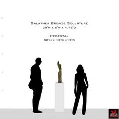 Galathea Female Nude Bronze Sculpture by Edouard Vereycken