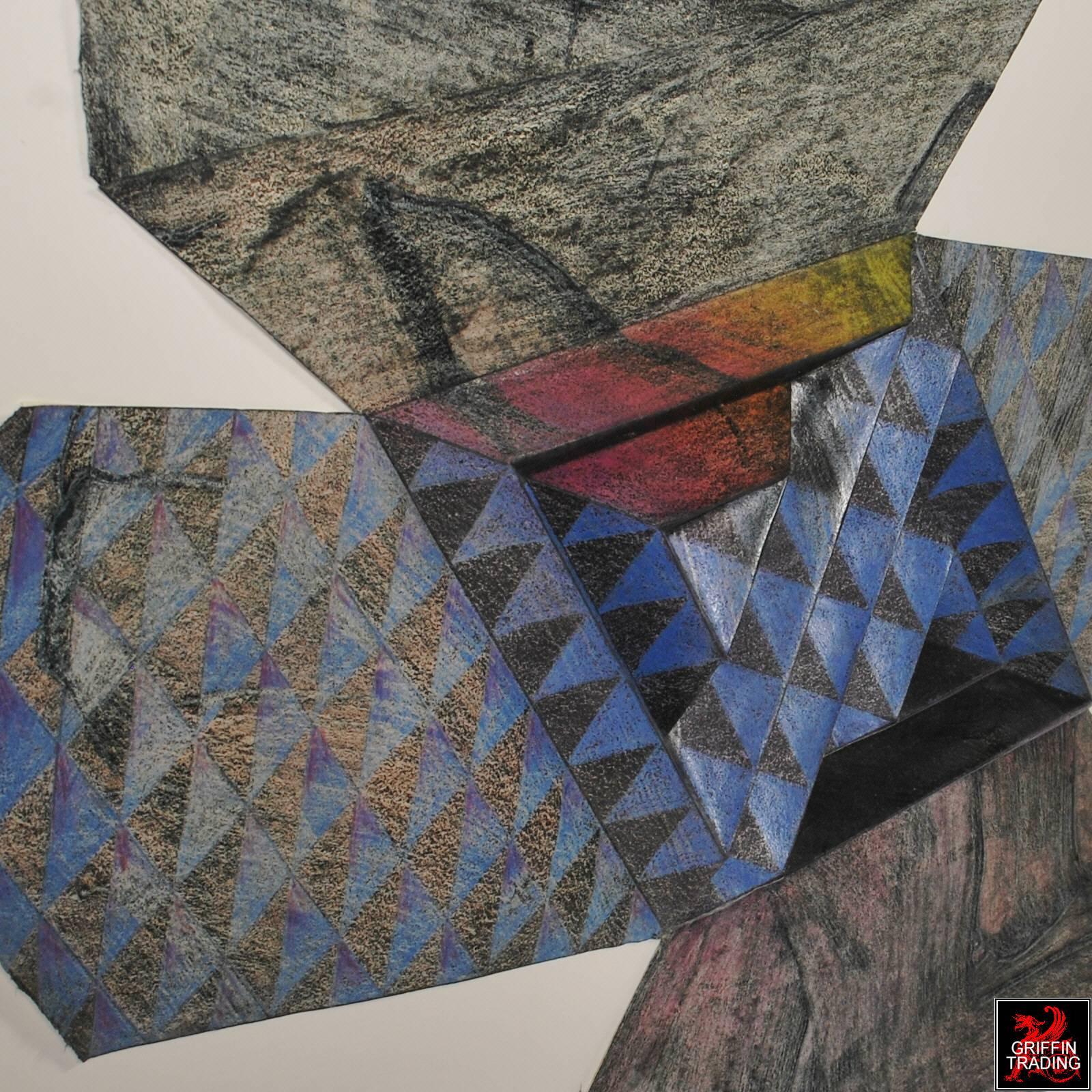 Barcelona Reunion Op Art Geometric on Paper By Donald Dean Perry For Sale 6
