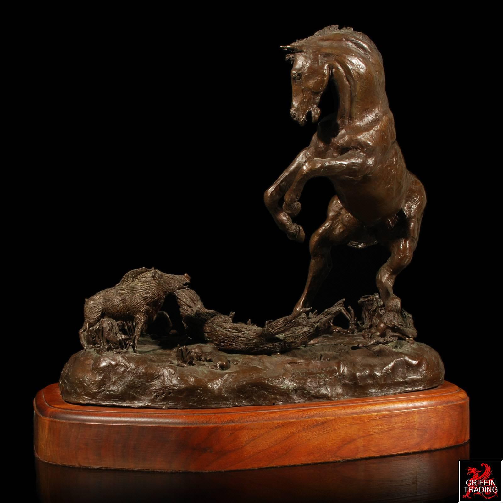 Mother Trouble Bronze Horse Sculpture by Dana McLeod For Sale 2