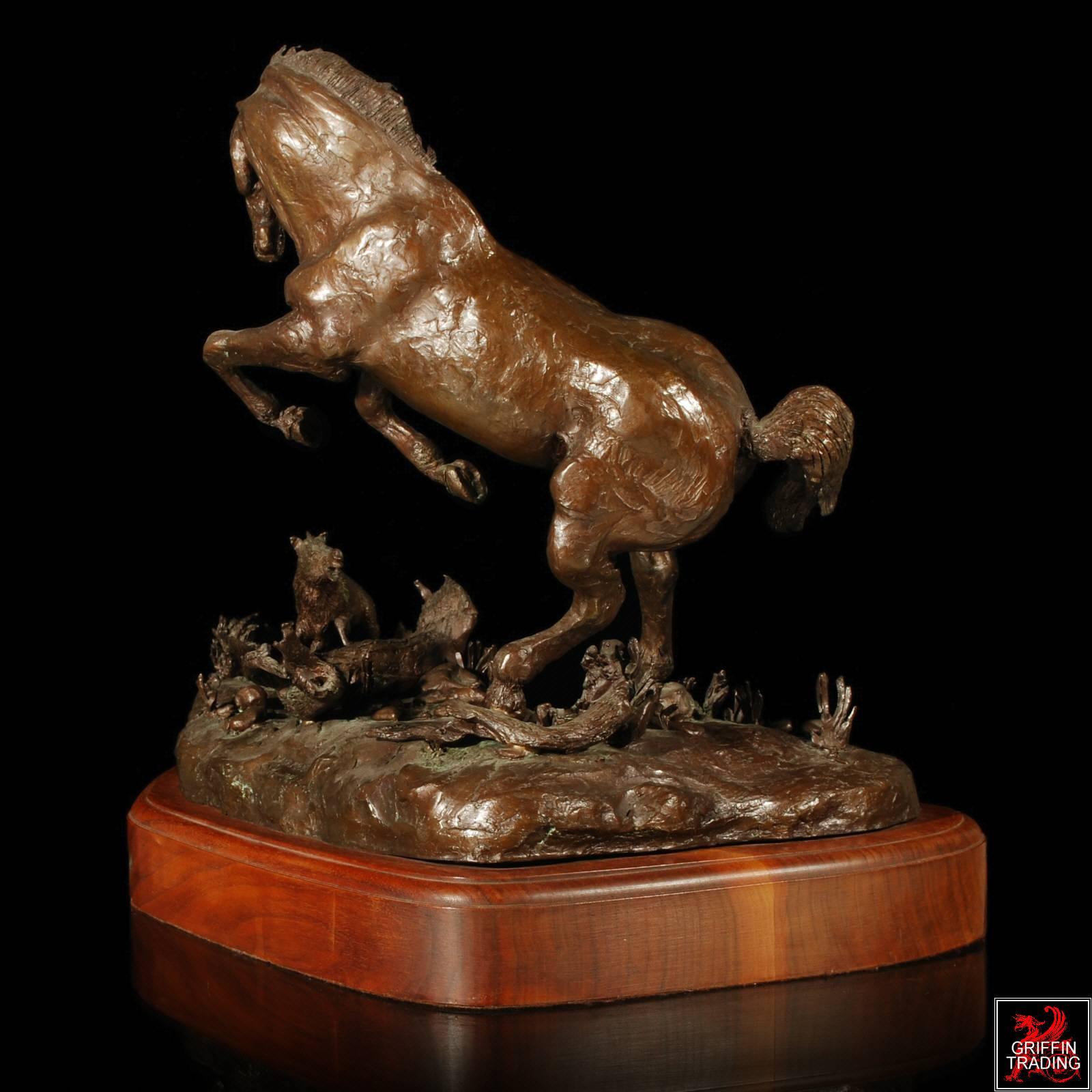Mother Trouble Bronze Horse Sculpture by Dana McLeod For Sale 1