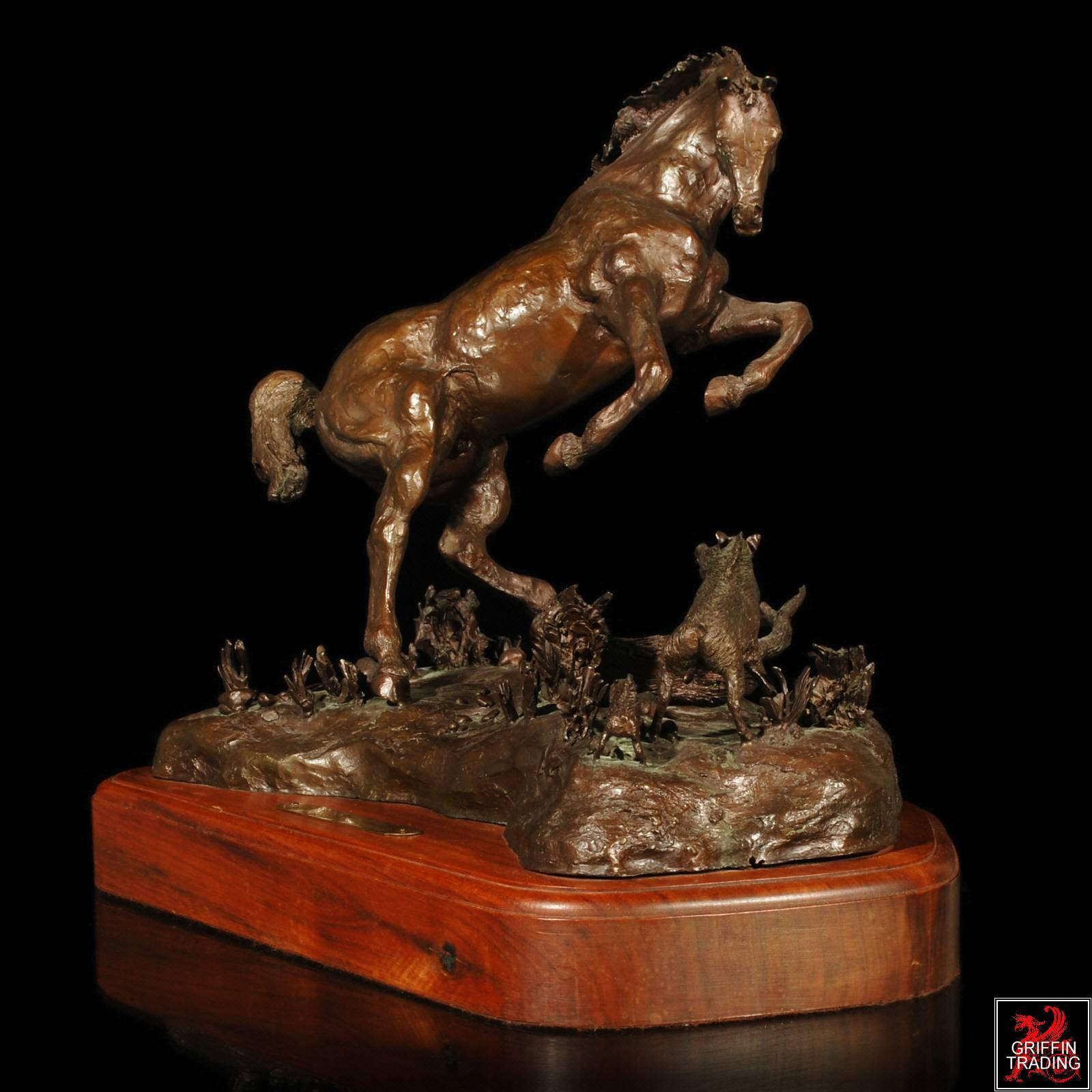 Mother Trouble Bronze Horse Sculpture by Dana McLeod For Sale 3
