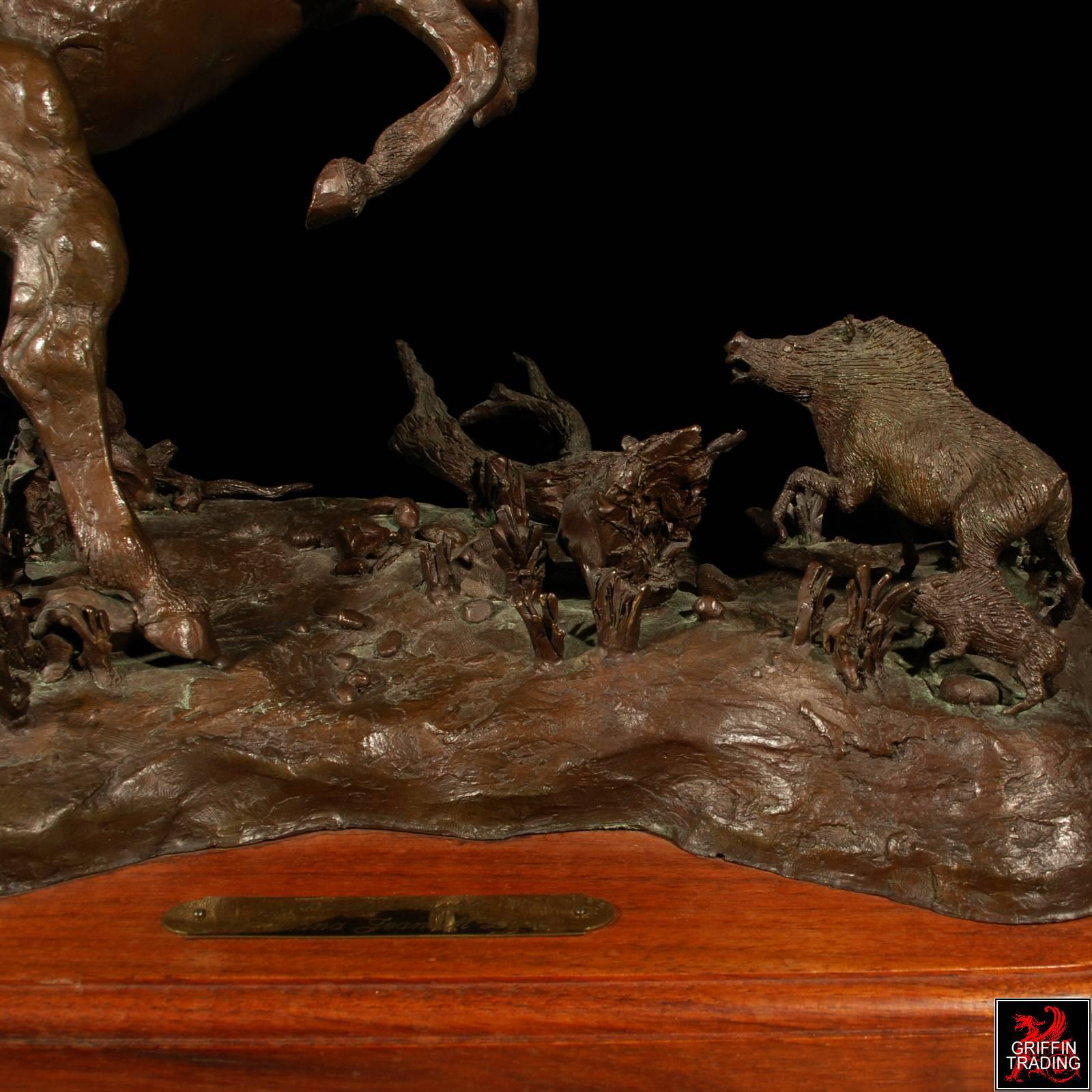 Mother Trouble Bronze Horse Sculpture by Dana McLeod For Sale 6