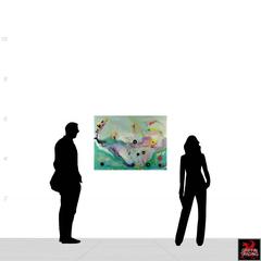 Untitled Signed Original Abstract Painting 1995