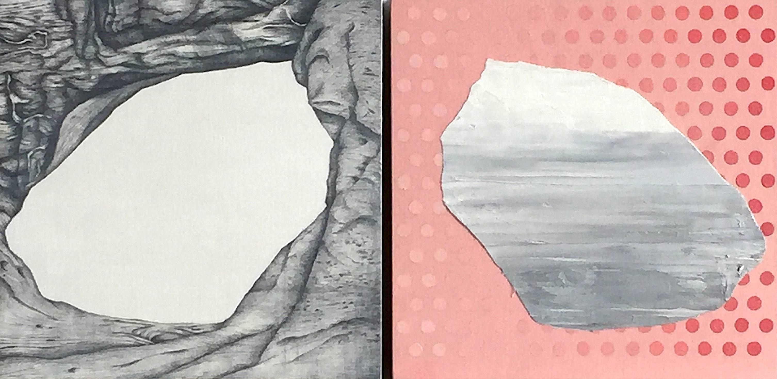 Kiki Gaffney Abstract Painting - Pink Portal