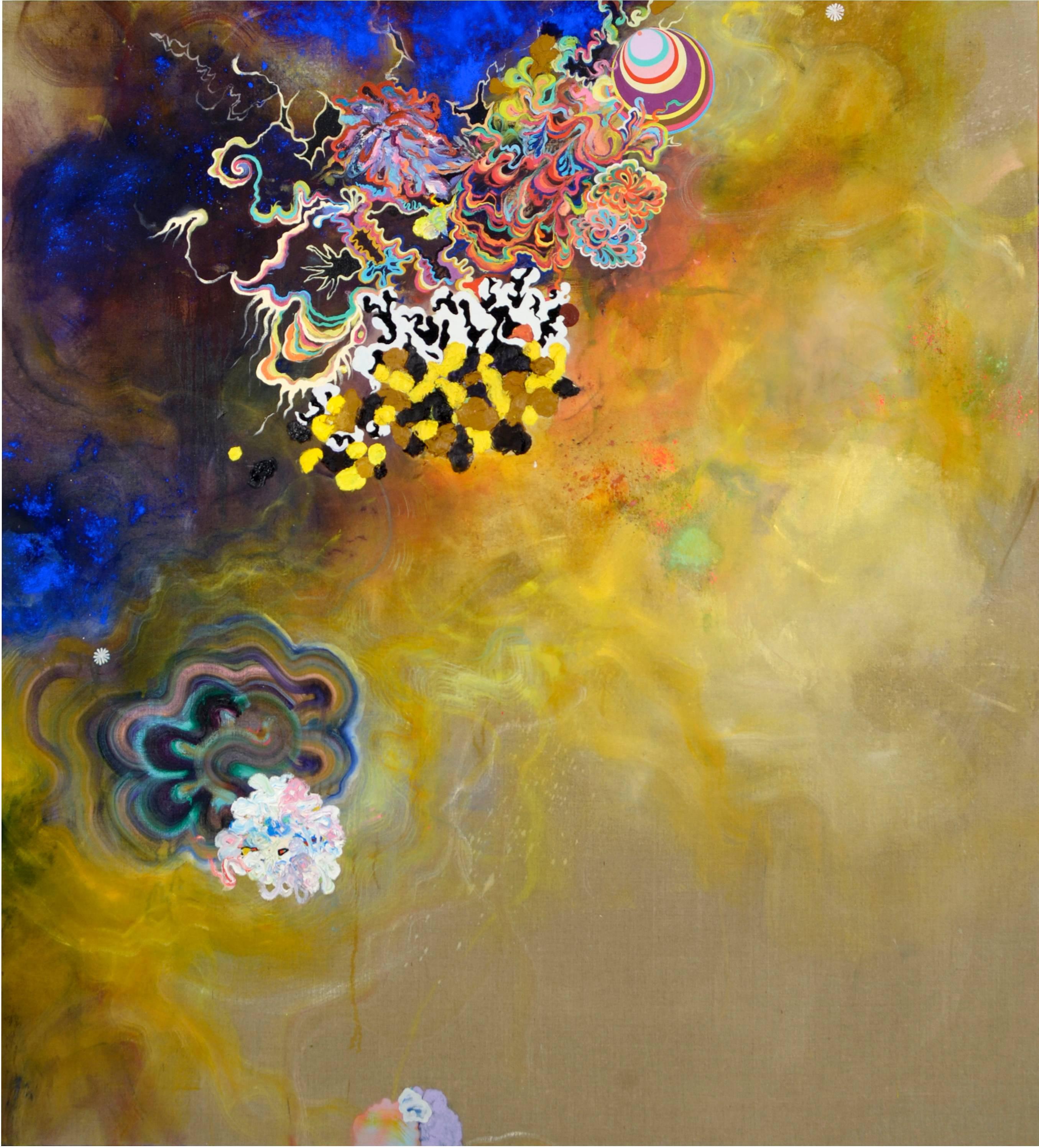 Jackie Tileston Abstract Painting - Temptation by Space