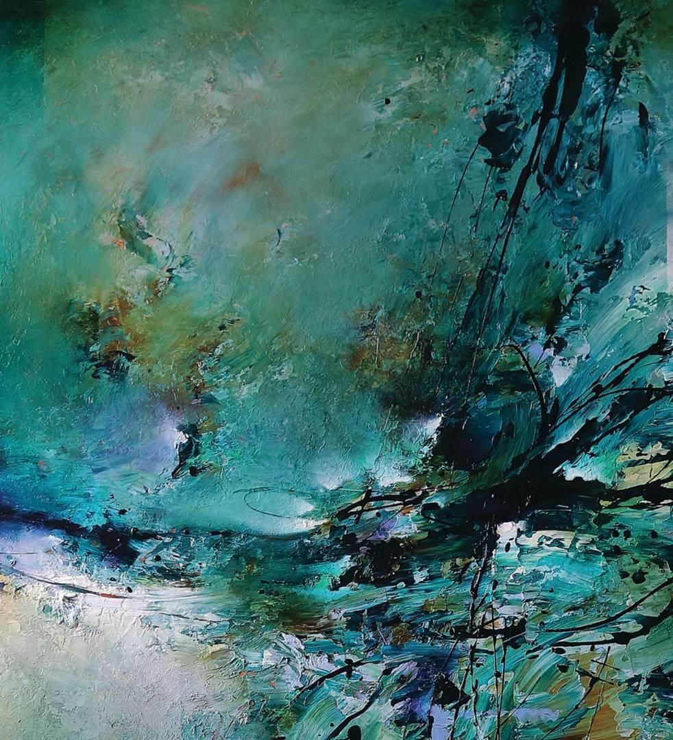 Far Beyond Time - Abstract Expressionist Painting by Cody Hooper