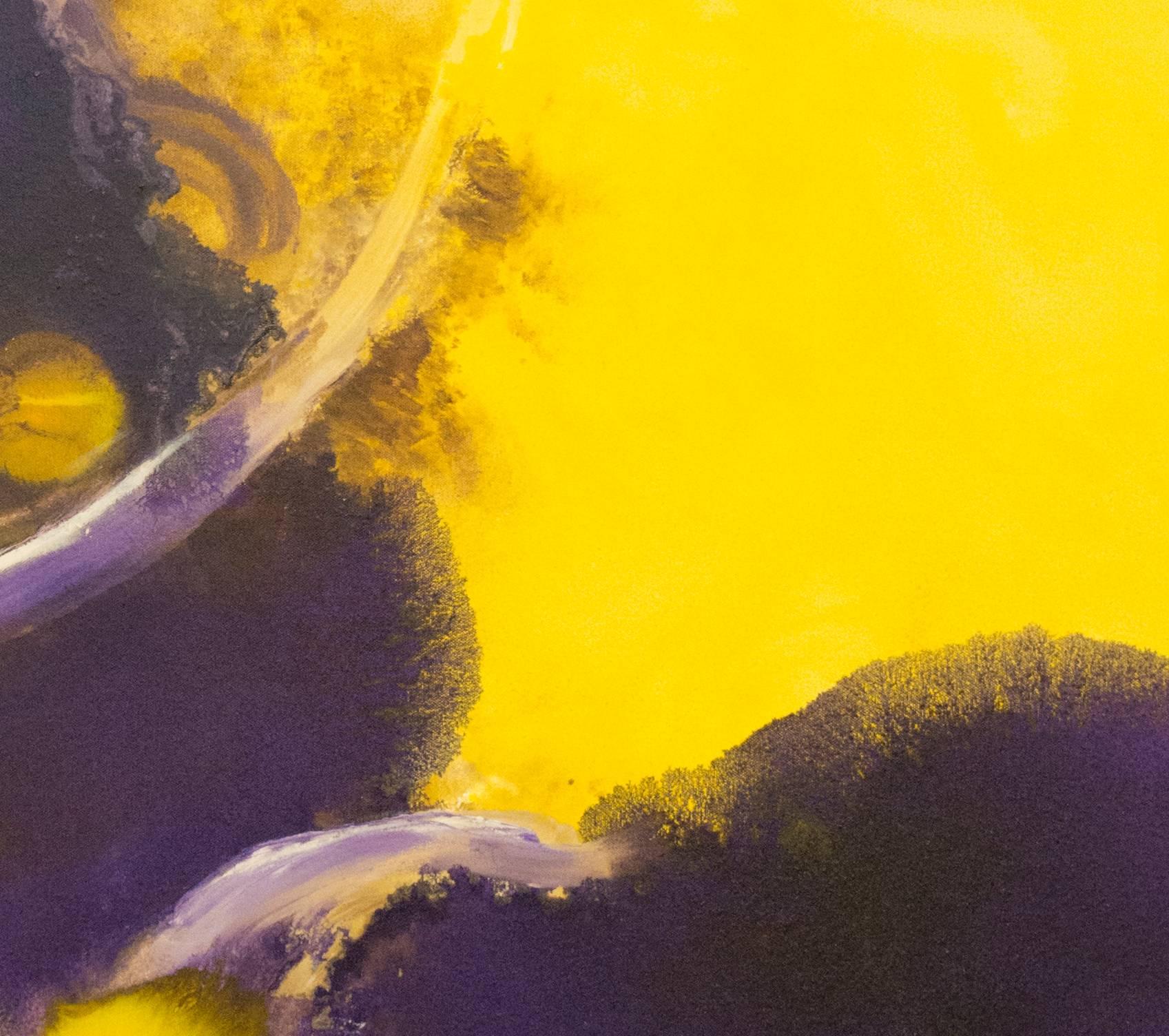 Flood of Purple & Yellow - Painting by Aleta Pippin