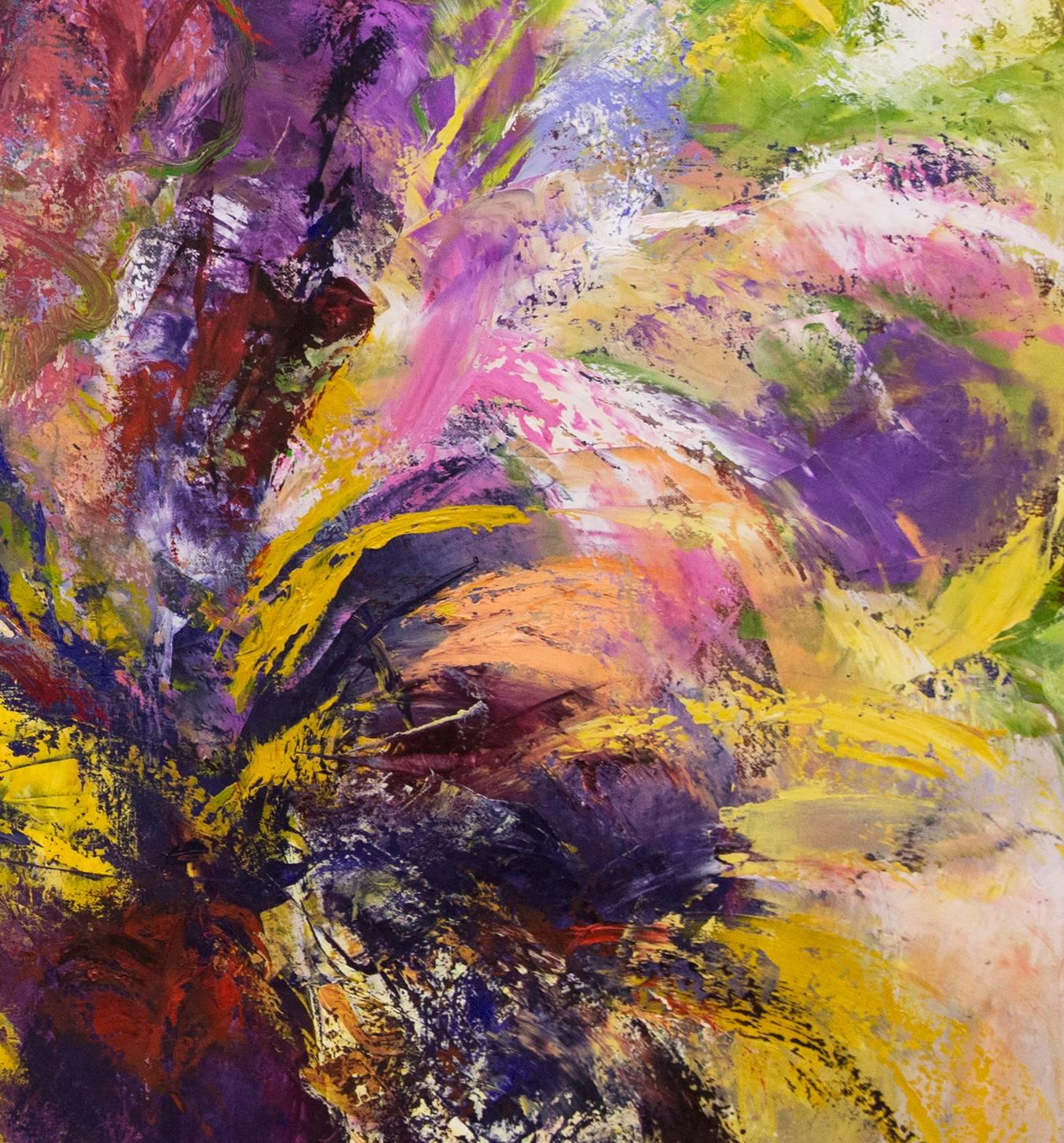 Expecting the Best That Life Can Be - Abstract Painting by Aleta Pippin