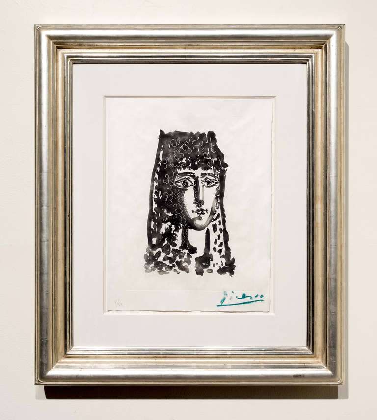 Femme a la Mantille: Carmen, from Le Carmen des Carmen - Modern Print by Pablo Picasso