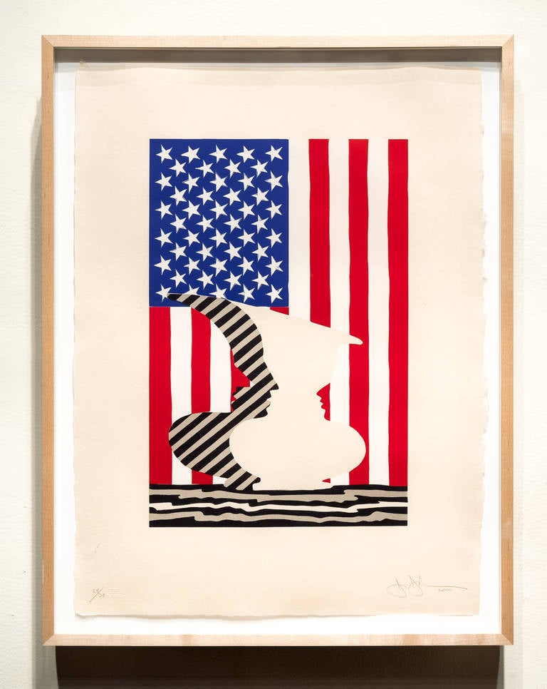 Untitled (Flag & Vase)