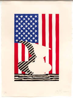 Untitled (Flag & Vase)