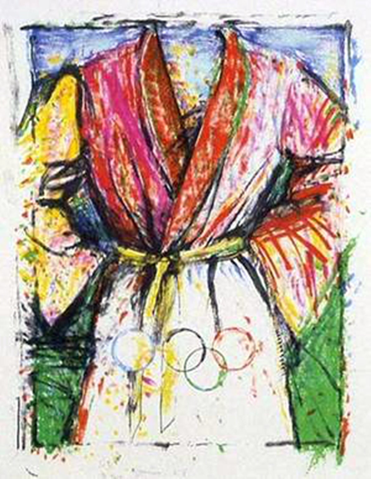 Olympic Robe - Print by Jim Dine