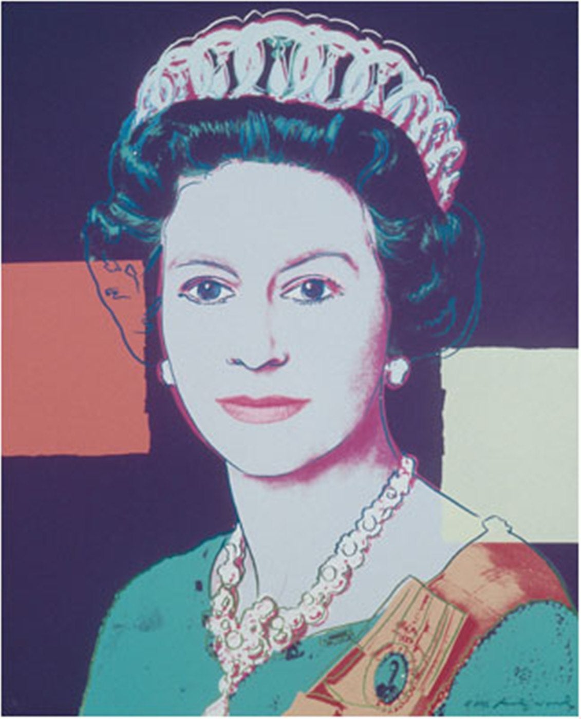 Queen Elizabeth II of the United Kingdom (II.335A) - Print by Andy Warhol