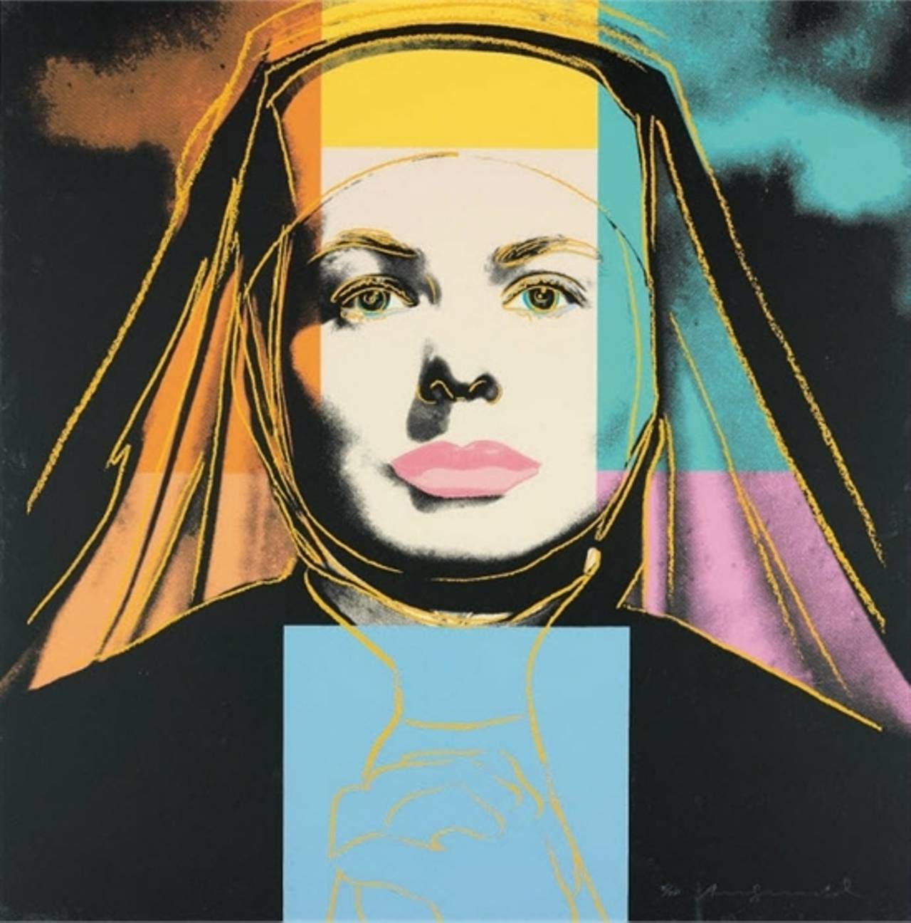 Ingrid Bergman (II.314 – The Nun) - Print by Andy Warhol