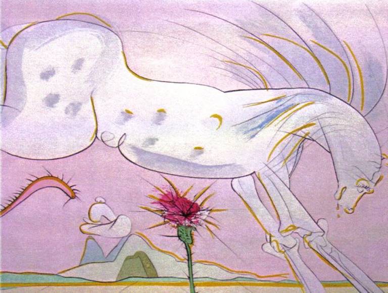 Le Cheval et le Loup (The Horse and the Wolf) - Print by Salvador Dalí