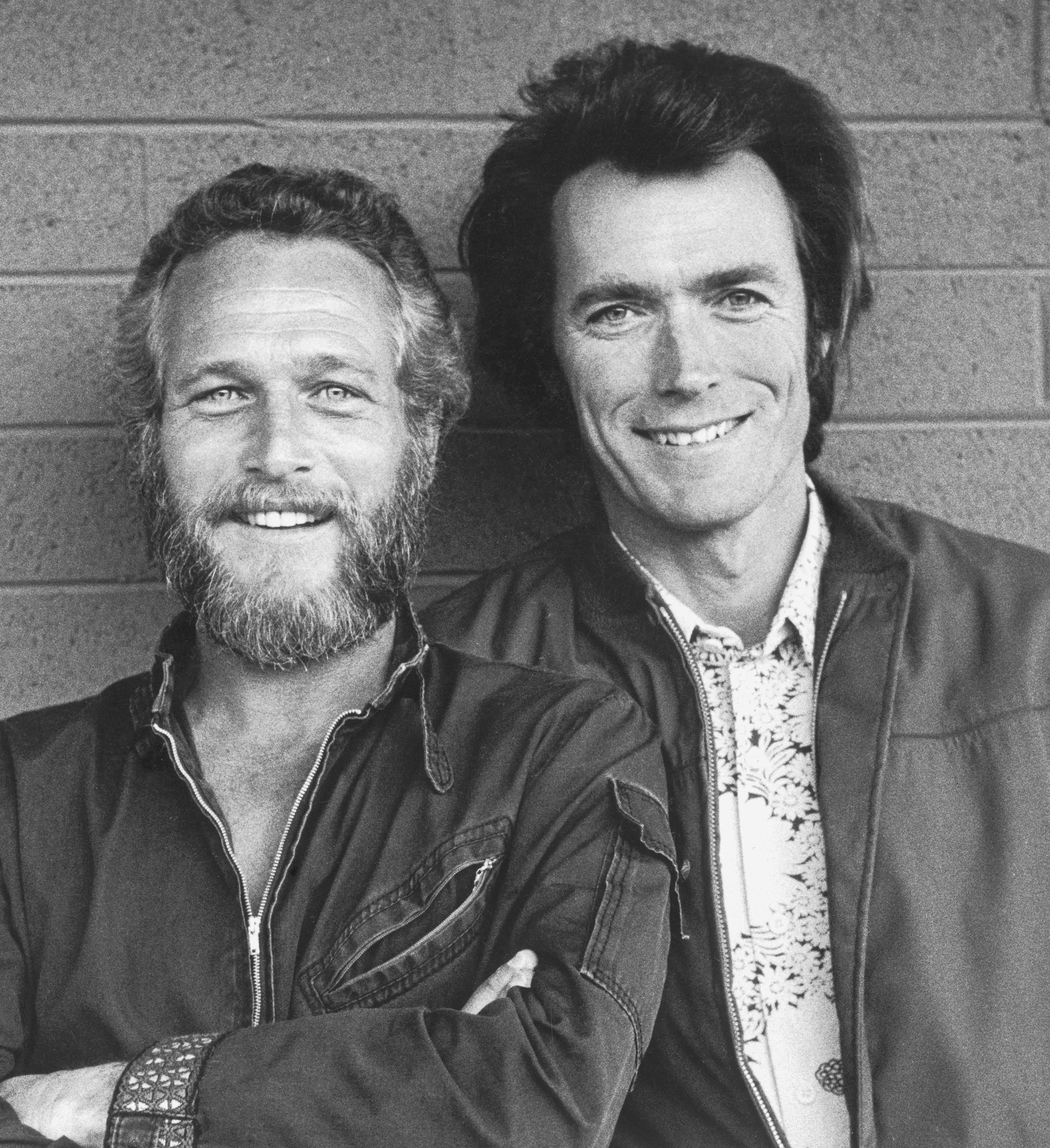 Terry O'Neill Black and White Photograph - Newman and Eastwood