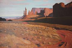"Monument Valley" Totem Pole Realistic Landscape Painting