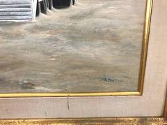 Pintura Naturalista de la Casa de la Playa de Galveston