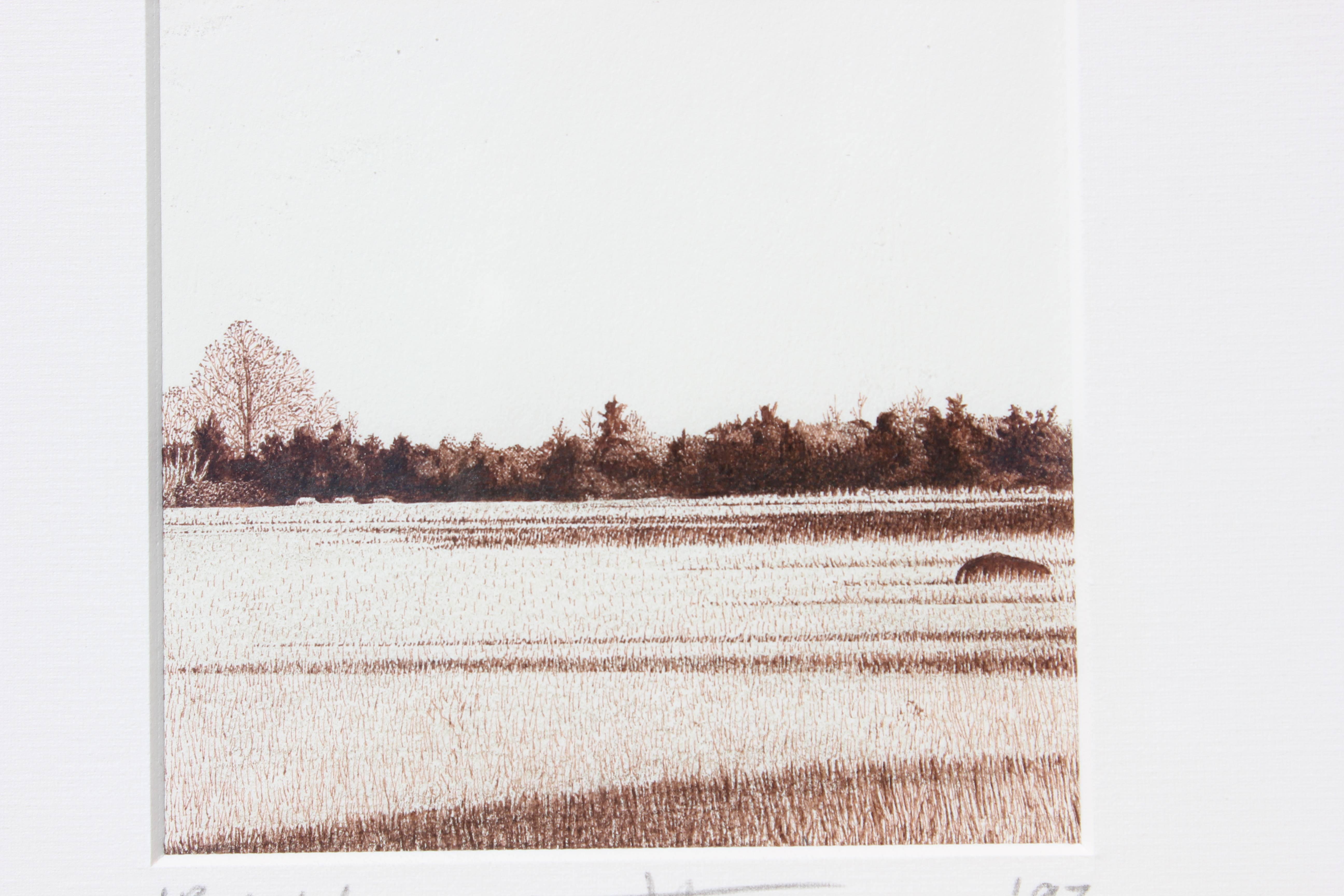 'Rural' Landscape Drawing by Terry Moore 2
