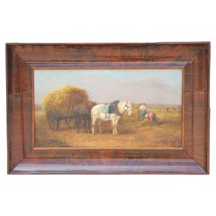 Hay Farm Scene with Landscape