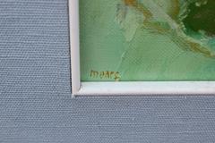 Blue and Green Modern Abstract Mountain Landscape