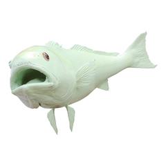 Mint Green Red Fish Wall Sculpture