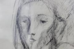 Abstrakte abstrakte Madonna-Bilderskizze