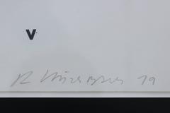 Collage de lettres rayées noires et blanches