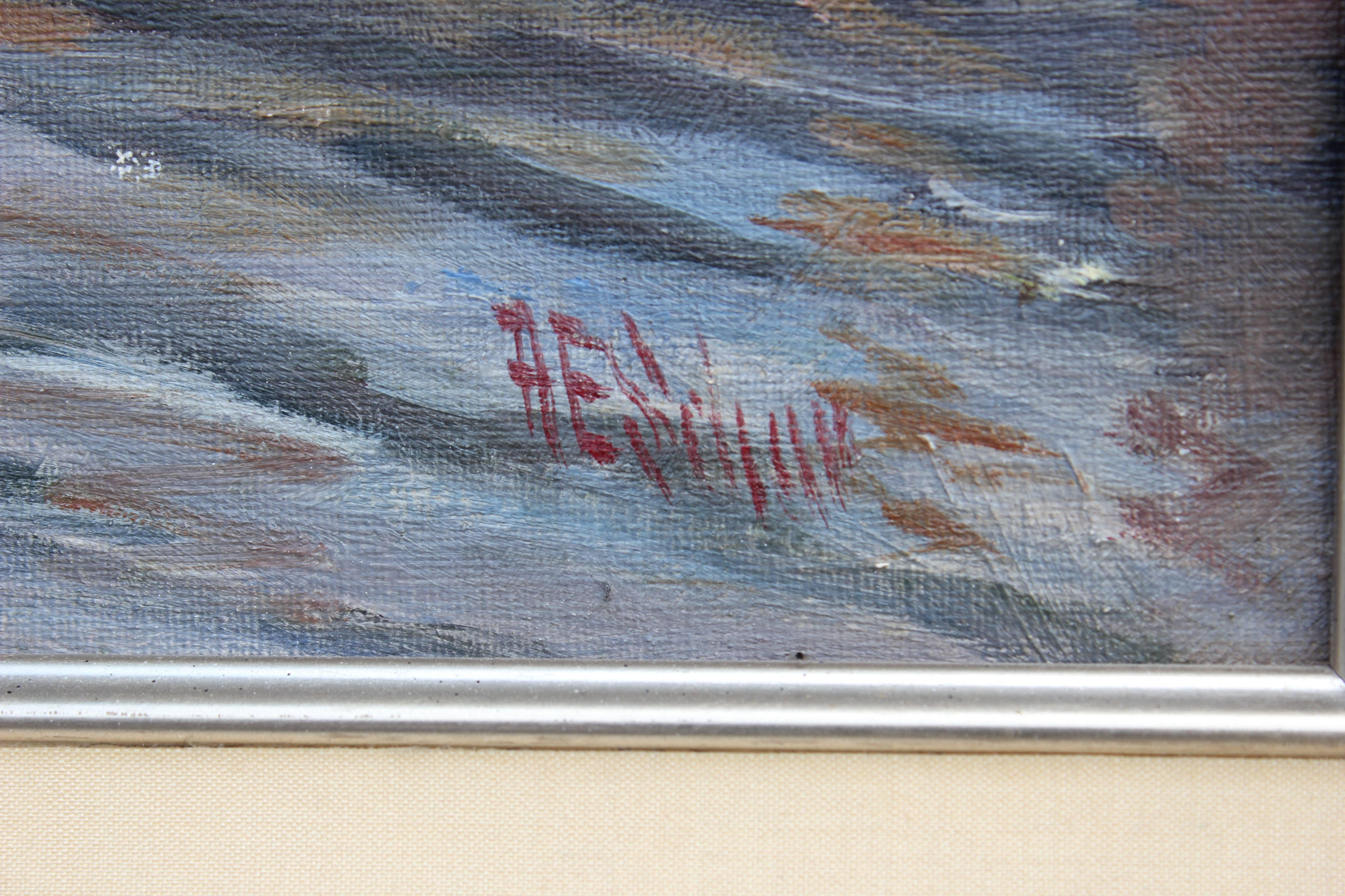 River's Edge Impressionist Landscape Painting of Minnesota 1